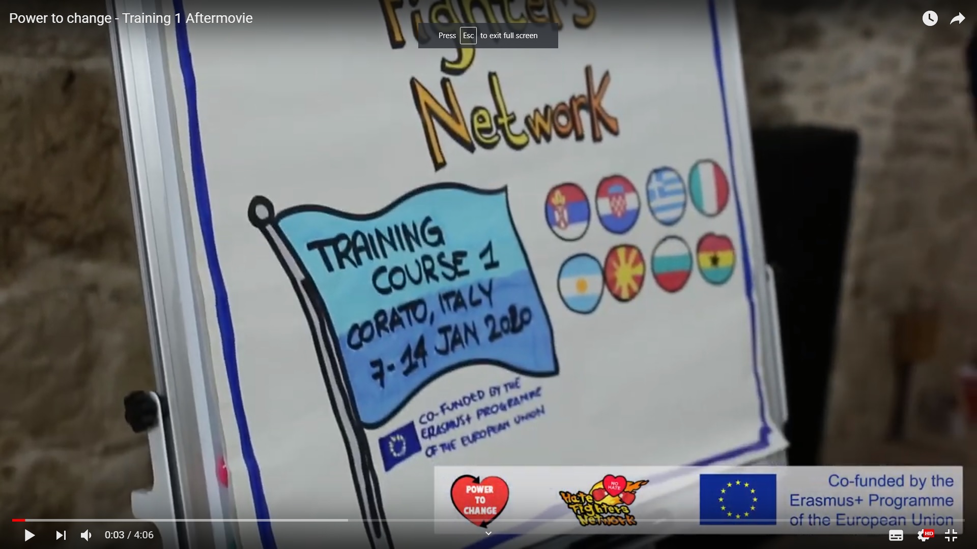 Aftermovie – Power to Change – Training 1